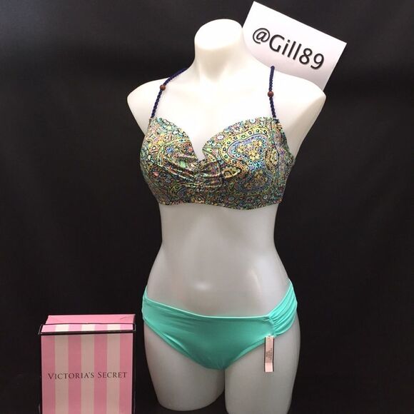 🔥Victoria's Secret Swimsuit 2 pc 36DD //Large New #8 - Picture 7 of 9